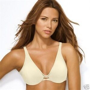 NWt Lilyette 36DD Keyhole Underwire Minimizer 0904 White #83091